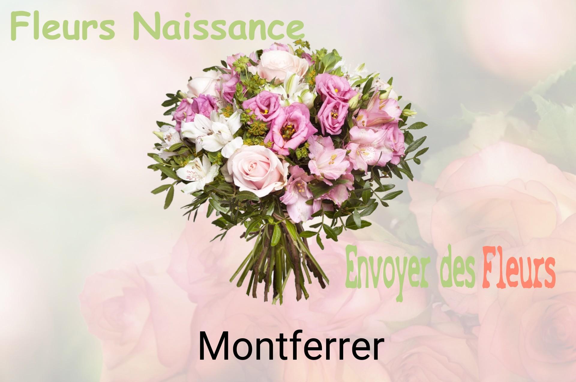 Bouquet de fleurs de naissance livré à Montferrer